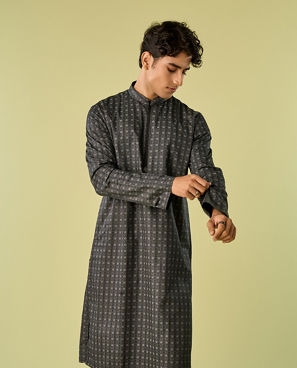 Diwas Men Sublime Black Kurta Pajama