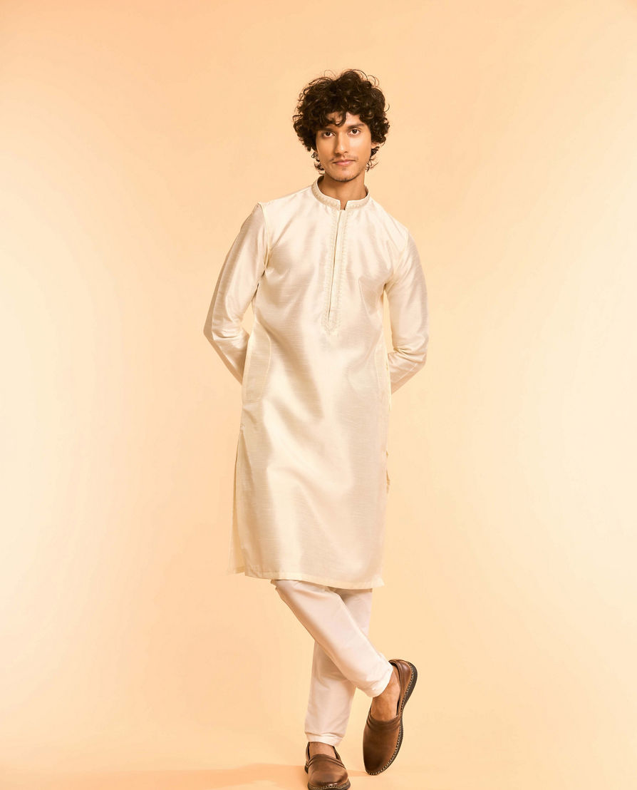 Diwas Men Elegant Cream Kurta Pajama