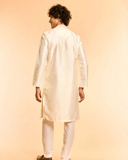 Diwas Men Elegant Cream Kurta Pajama