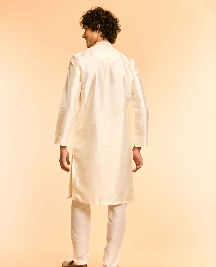 Diwas Men Elegant Cream Kurta Pajama
