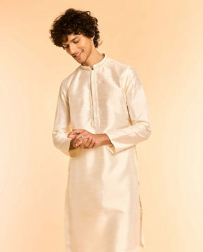 Diwas Men Elegant Cream Kurta Pajama