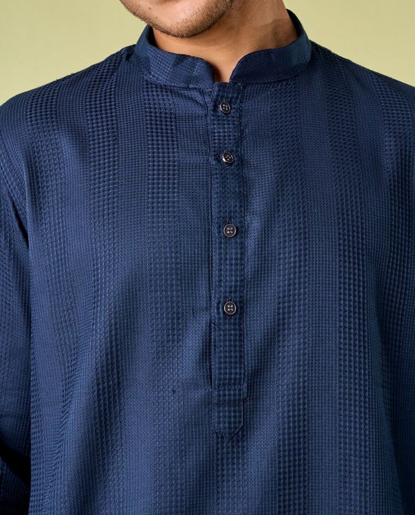 Diwas Men Radiant Dark Blue Kurta Pajama