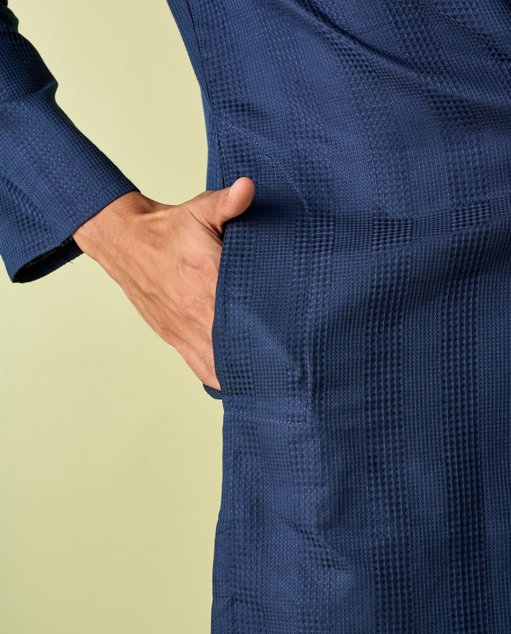 Diwas Men Radiant Dark Blue Kurta Pajama