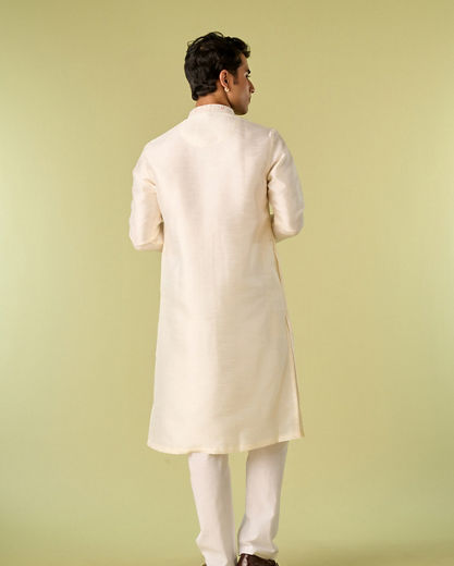 Diwas Men Elegant Warm White Kurta Pajama