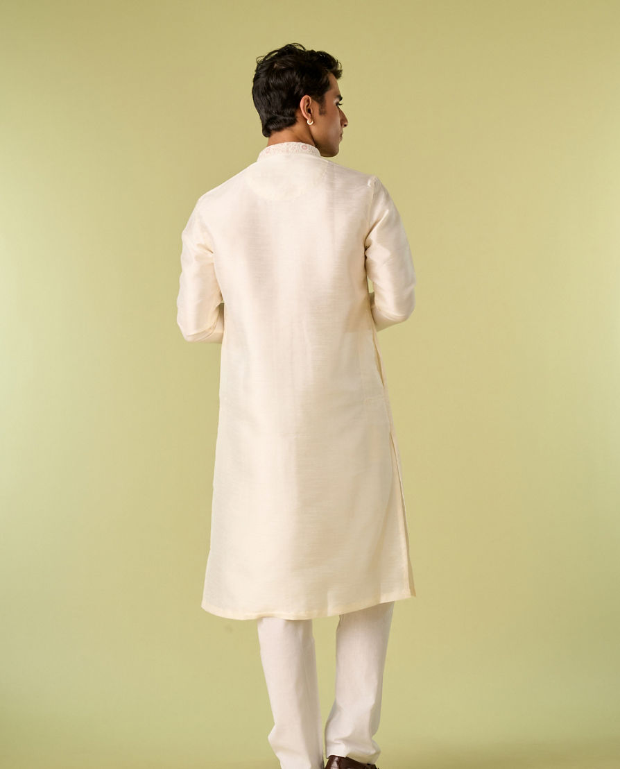 Diwas Men Elegant Warm White Kurta Pajama
