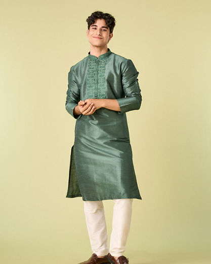 Diwas Men Emerald Elegance Kurta Pajama