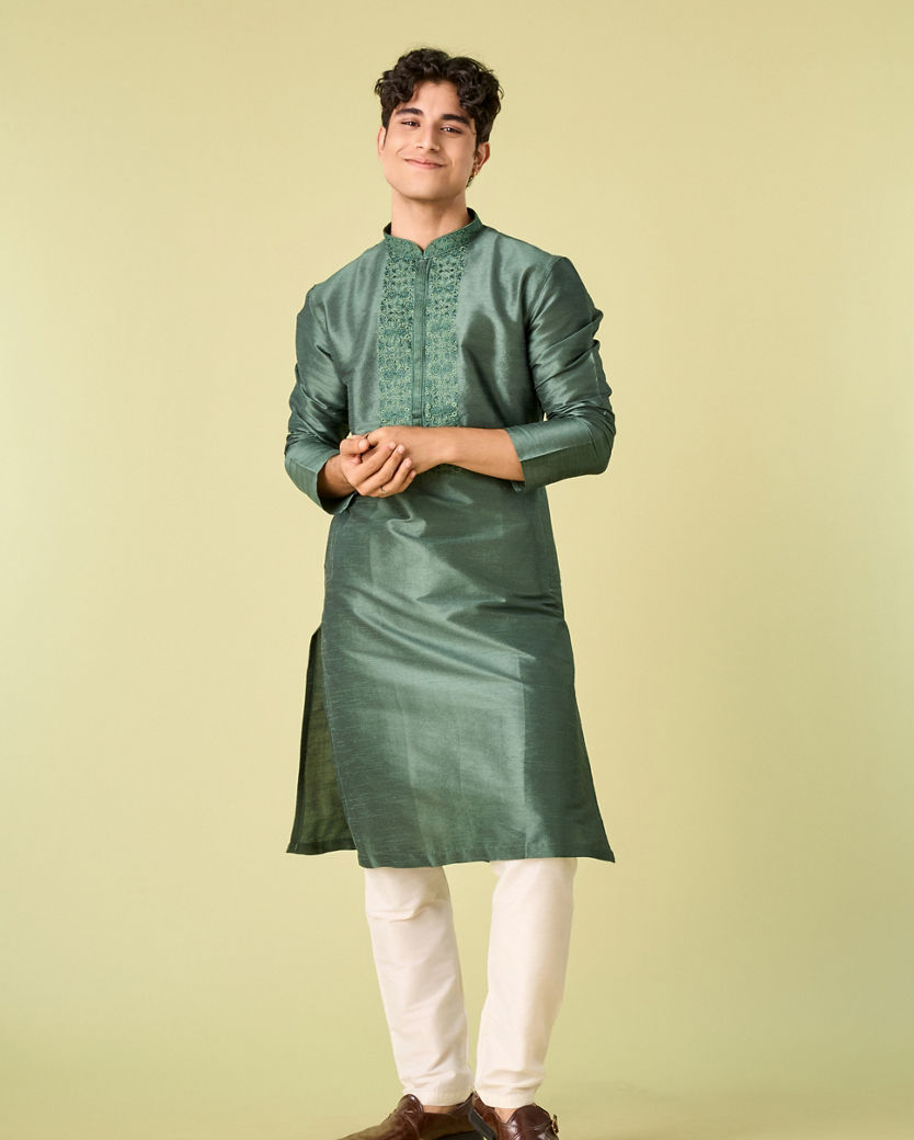 Diwas Men Emerald Elegance Kurta Pajama