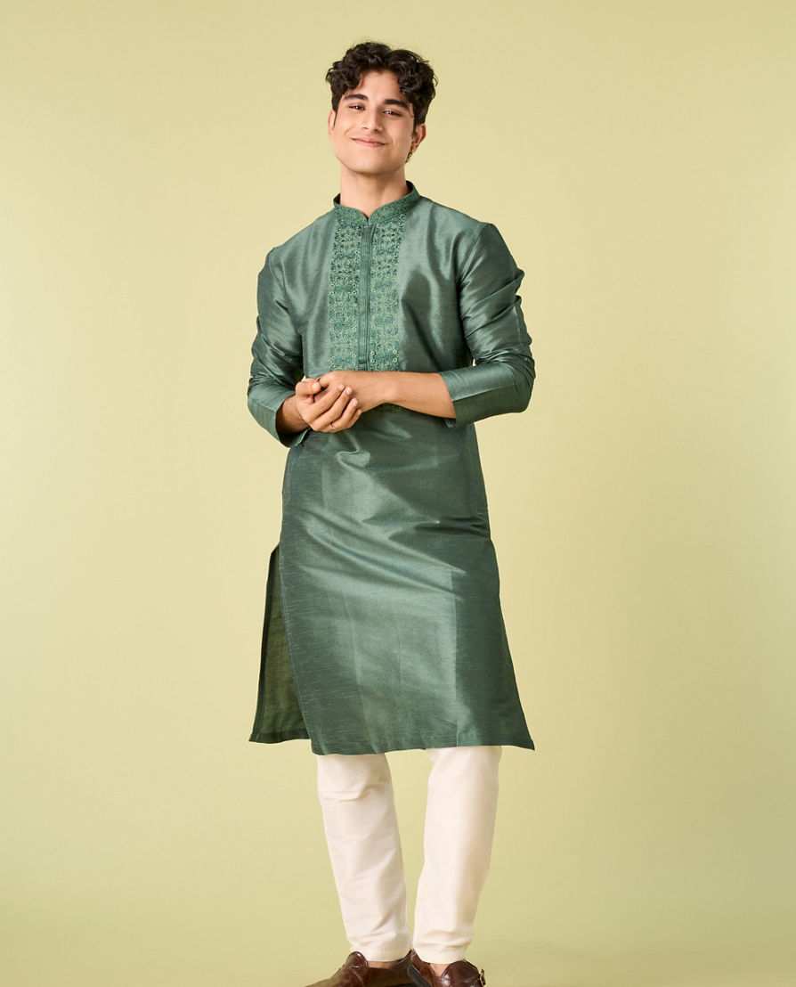 Diwas Men Emerald Elegance Kurta Pajama