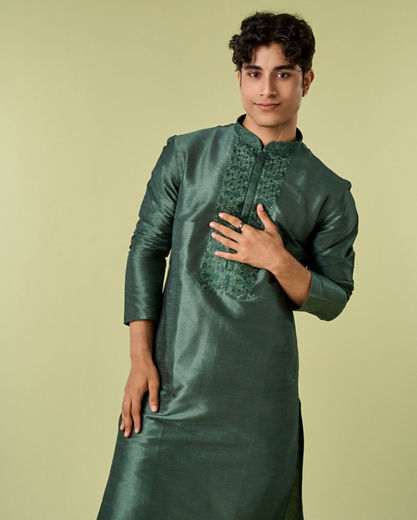 Diwas Men Emerald Elegance Kurta Pajama