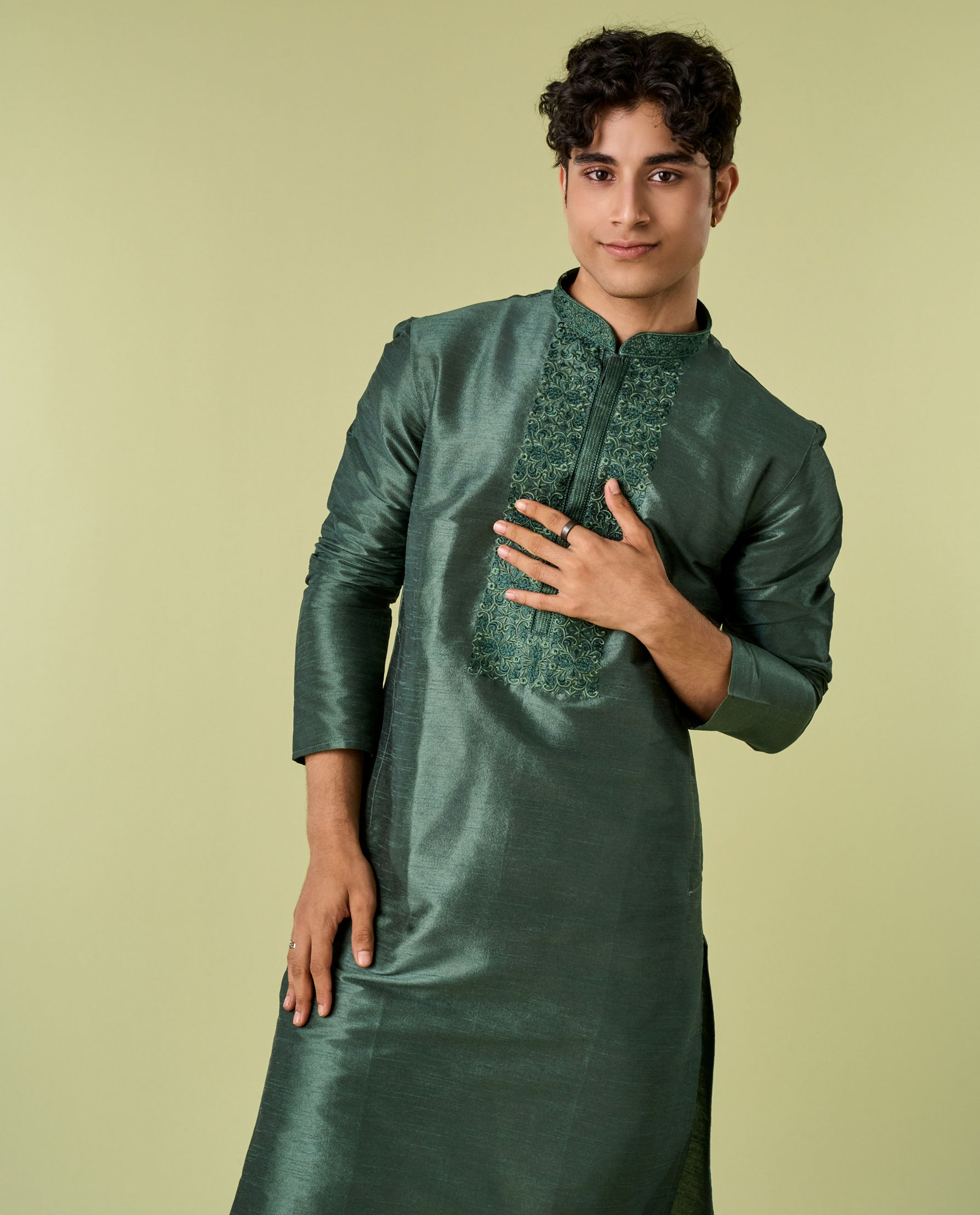 Diwas Men Emerald Elegance Kurta Pajama