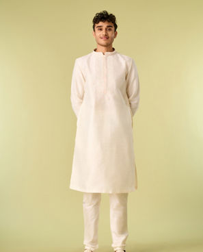 Diwas Men Cream Elegance Kurta Pajama