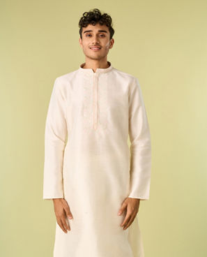 Diwas Men Cream Elegance Kurta Pajama