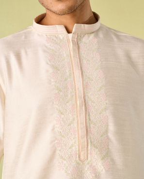Diwas Men Cream Elegance Kurta Pajama
