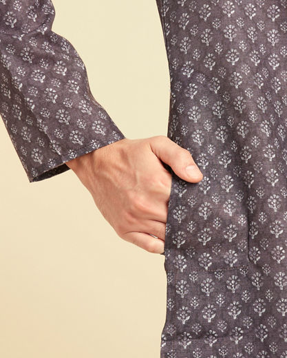 Diwas Men Brown Elegance Kurta Pajama