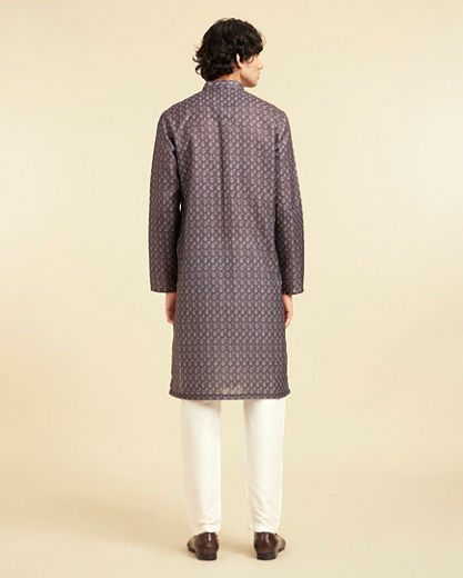 Diwas Men Brown Elegance Kurta Pajama