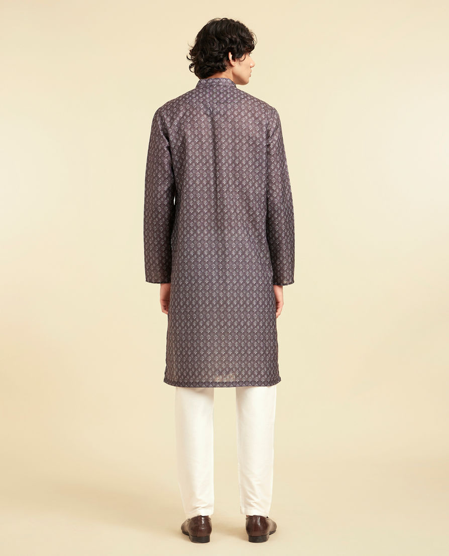 Diwas Men Brown Elegance Kurta Pajama