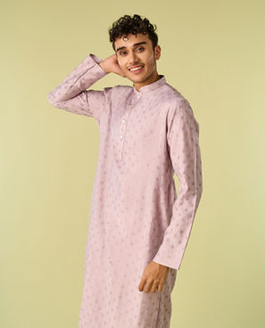Diwas Men Lustrous Lilac Kurta Pajama