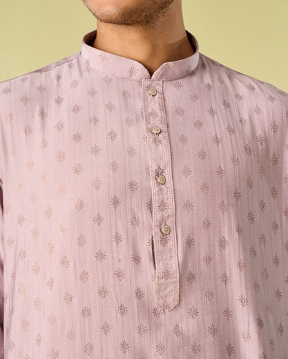 Diwas Men Lustrous Lilac Kurta Pajama