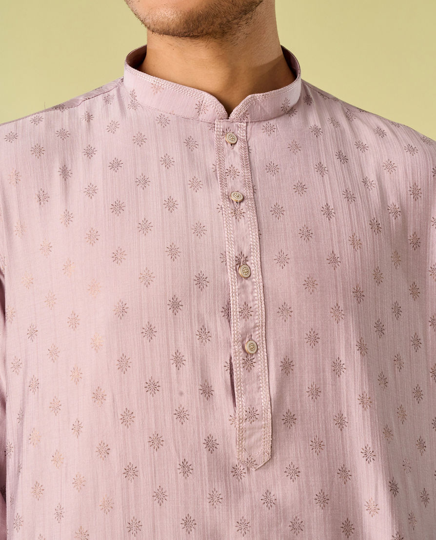 Diwas Men Lustrous Lilac Kurta Pajama