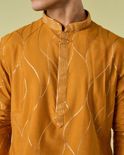 Diwas Men Mustard Delight Kurta Pajama