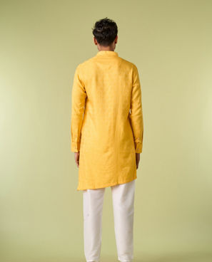 Diwas Men Sunset Melody Yellow Kurta Pajama