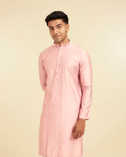 Diwas Men Dusty Pink Royal Celebrity Kurta Pajama