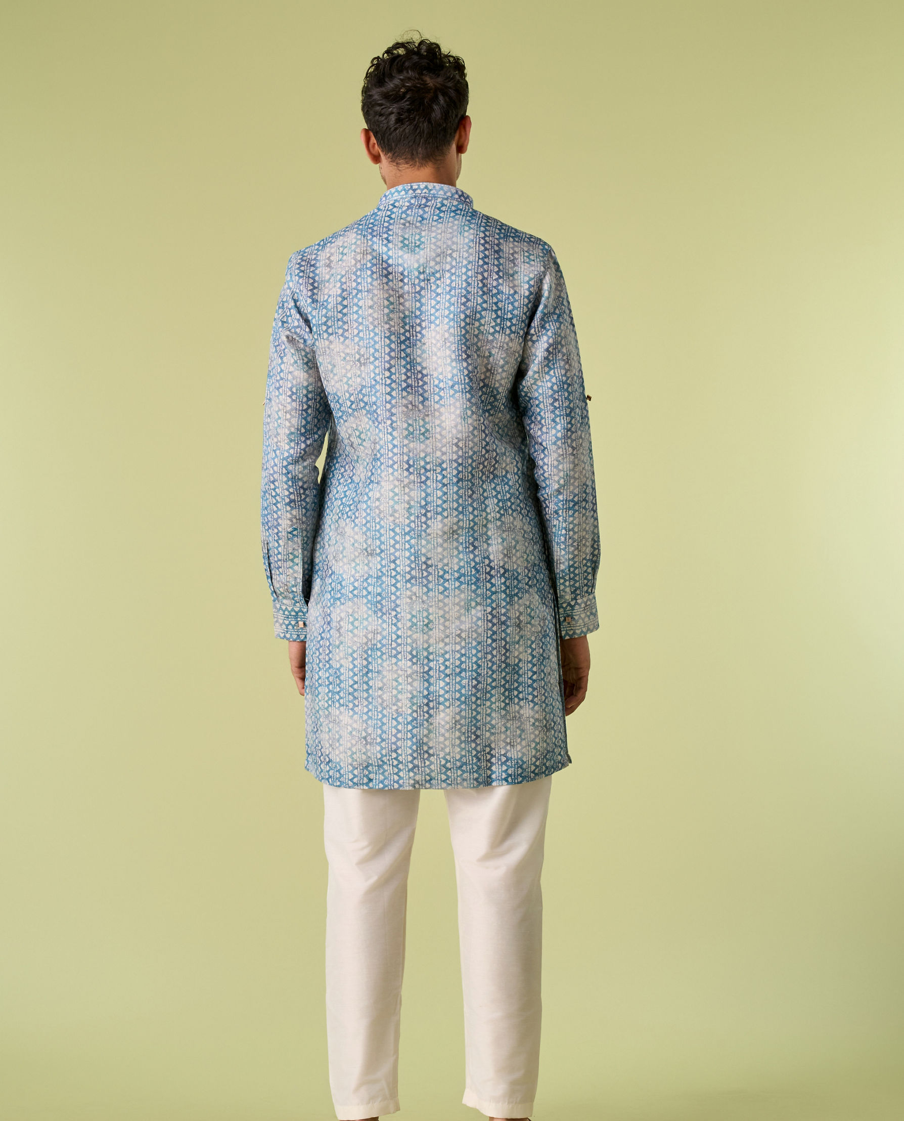 Diwas Men Majestic Aqua Green Kurta Pajama
