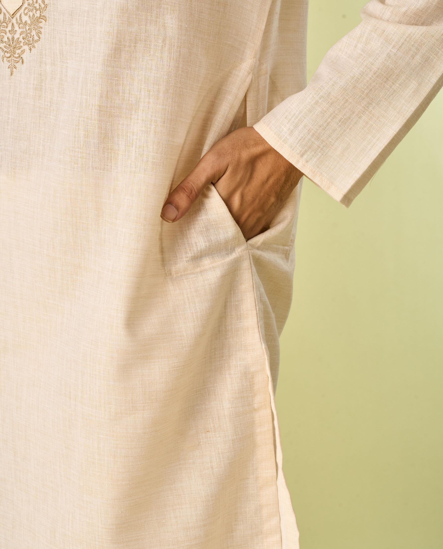 Diwas Men Cream Delight Kurta Pajama