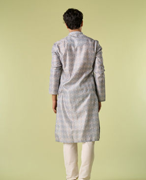 Diwas Men Blue Mellow Elegance Kurta Pajama