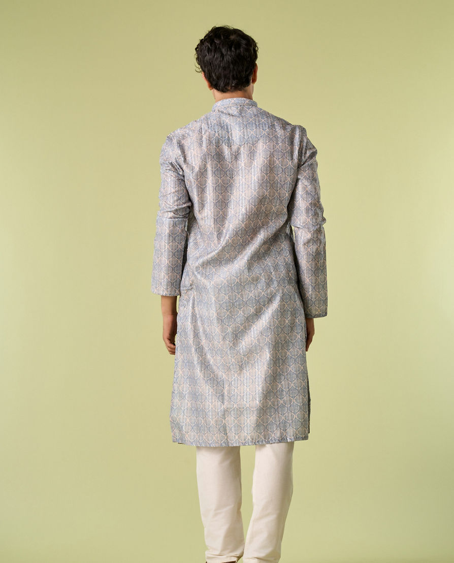 Diwas Men Blue Mellow Elegance Kurta Pajama