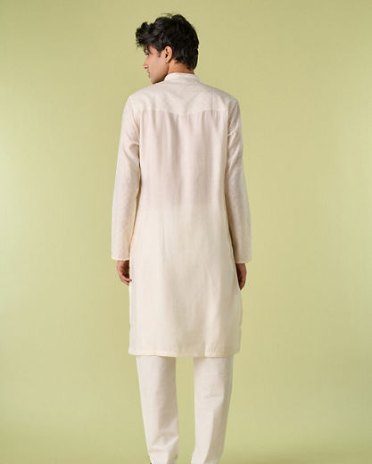 Diwas Men Cream Elegance Kurta Pajama