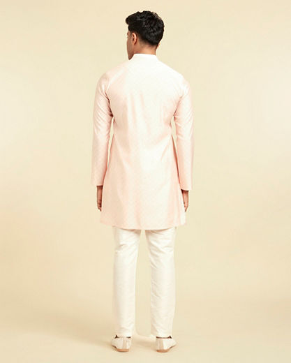 Diwas Men Peach Elegance Kurta Pajama