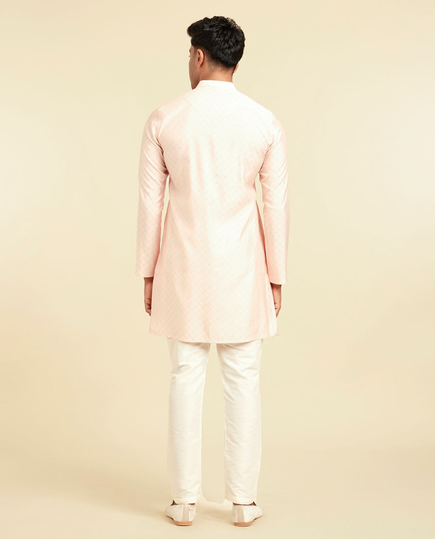 Diwas Men Peach Elegance Kurta Pajama