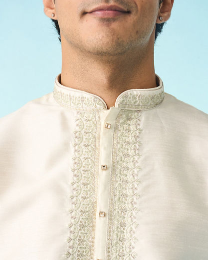 Diwas Men Warm White Elegance Kurta Pajama