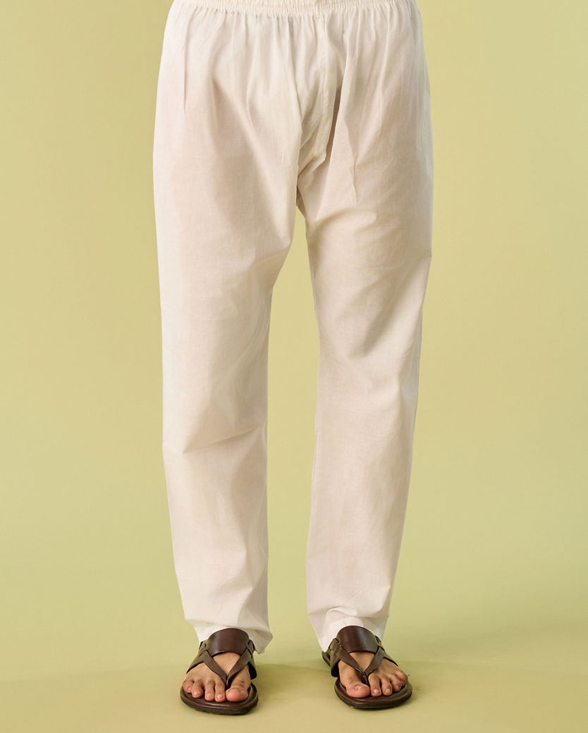 Diwas Men Brown Cotton Kurta Pajama