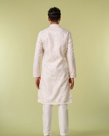 Diwas Men Warm White Elegance Kurta Pajama
