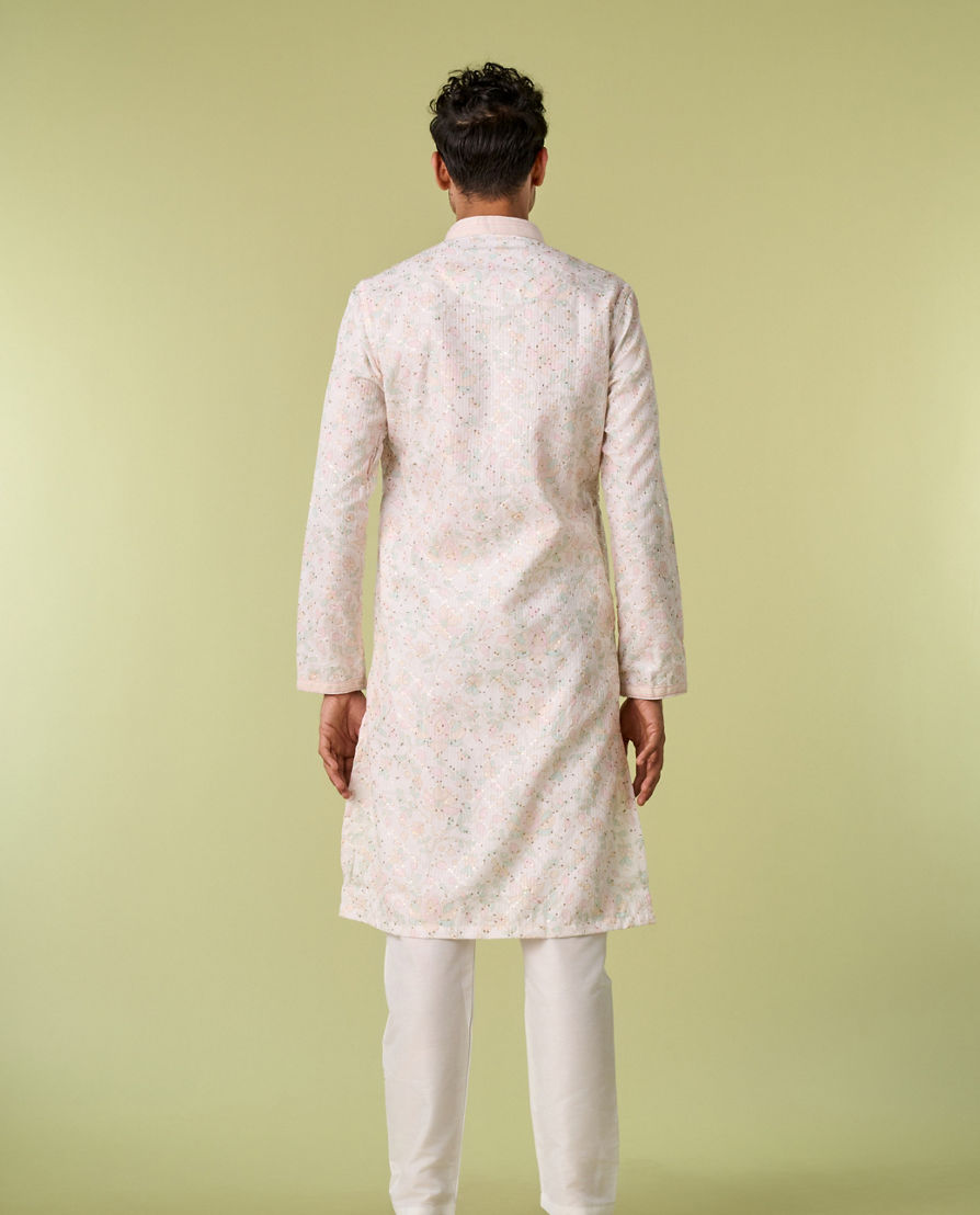 Diwas Men Warm White Elegance Kurta Pajama