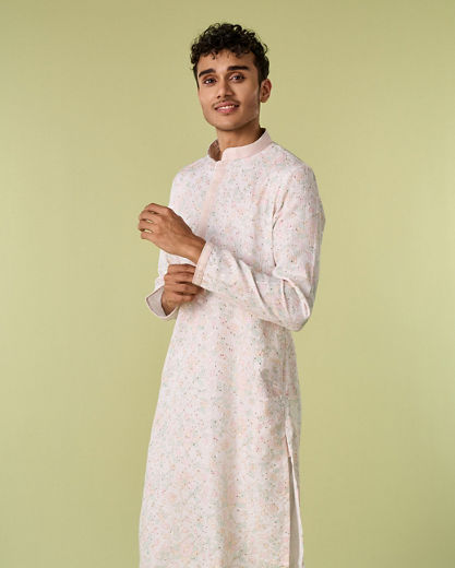 Diwas Men Warm White Elegance Kurta Pajama