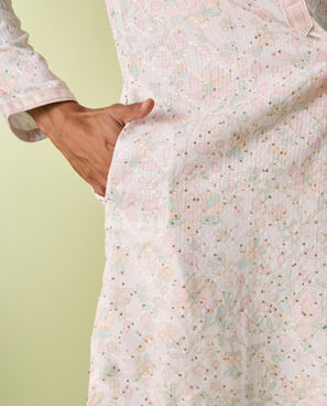 Diwas Men Warm White Elegance Kurta Pajama