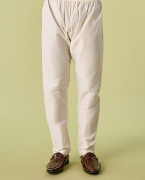 Diwas Men Beige Refined Kurta Pajama