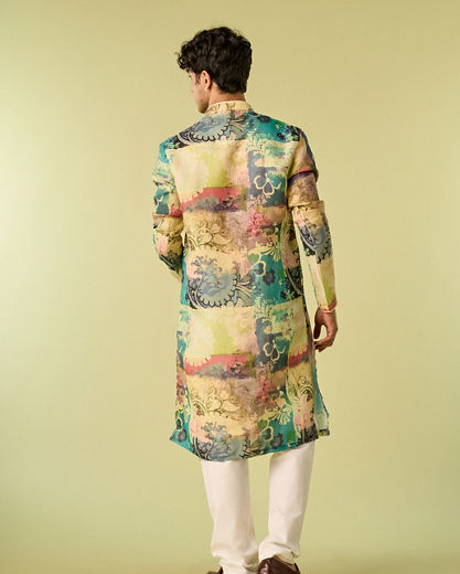 Diwas Men Regal Green Kurta Pajama