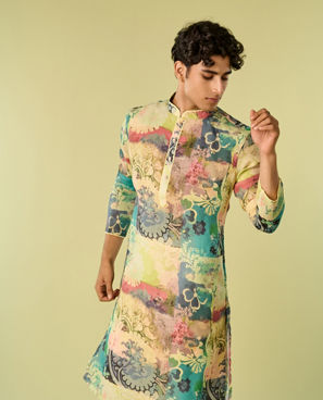 Diwas Men Regal Green Kurta Pajama