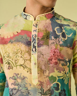 Diwas Men Regal Green Kurta Pajama