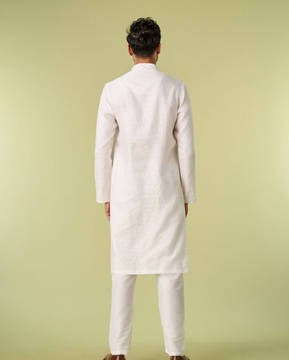 Diwas Men Elegance Aesthetics White Kurta Pajama
