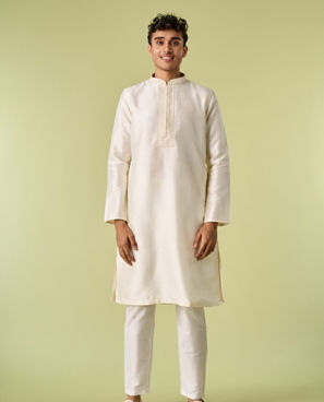 Diwas Men Cream Elegance Kurta Pajama