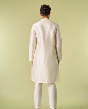 Diwas Men Cream Elegance Kurta Pajama