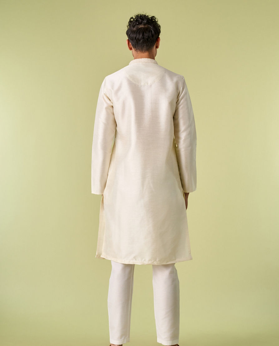 Diwas Men Cream Elegance Kurta Pajama