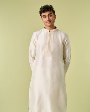 Diwas Men Cream Elegance Kurta Pajama