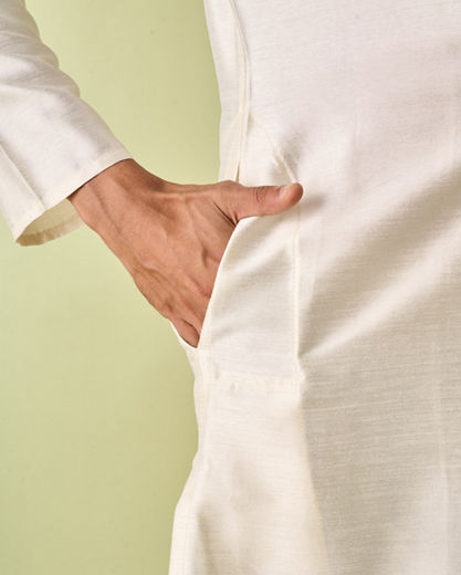 Diwas Men Cream Elegance Kurta Pajama