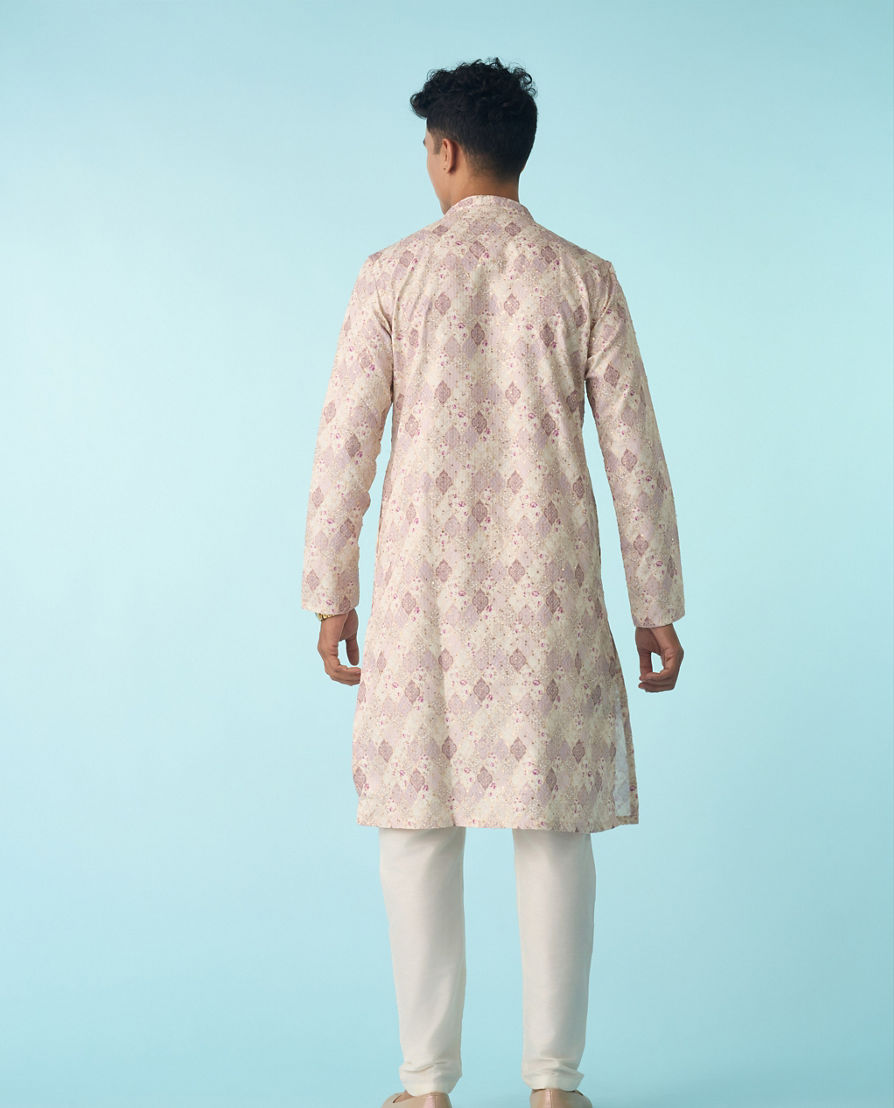 Diwas Men Lilac Exquisite Kurta Pajama